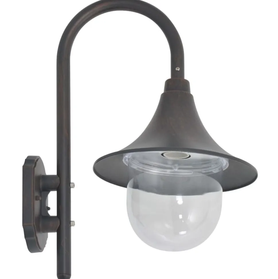 44213 vidaXL applique vidaXL jardin E27 42 cm aluminium bronze