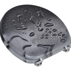 Abatant de WC avec couvercle design goutte d'eau