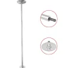 Barre Pole Dance Taille est extensible et réglable de 2,24 m à 2,75 m pour différentes hauteurs de plafond
