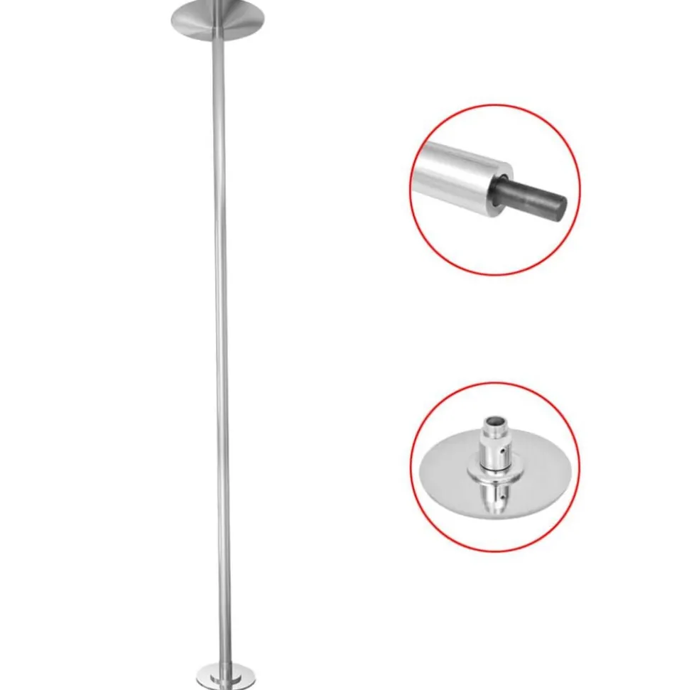 Barre Pole Dance Taille est extensible et réglable de 2,24 m à 2,75 m pour différentes hauteurs de plafond