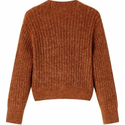 Cardigan pour enfants tricoté cognac 92