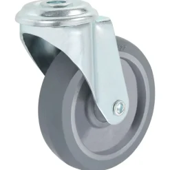 vidaXL 4 pcs Roulettes pivotantes à trou de boulon 100 mm