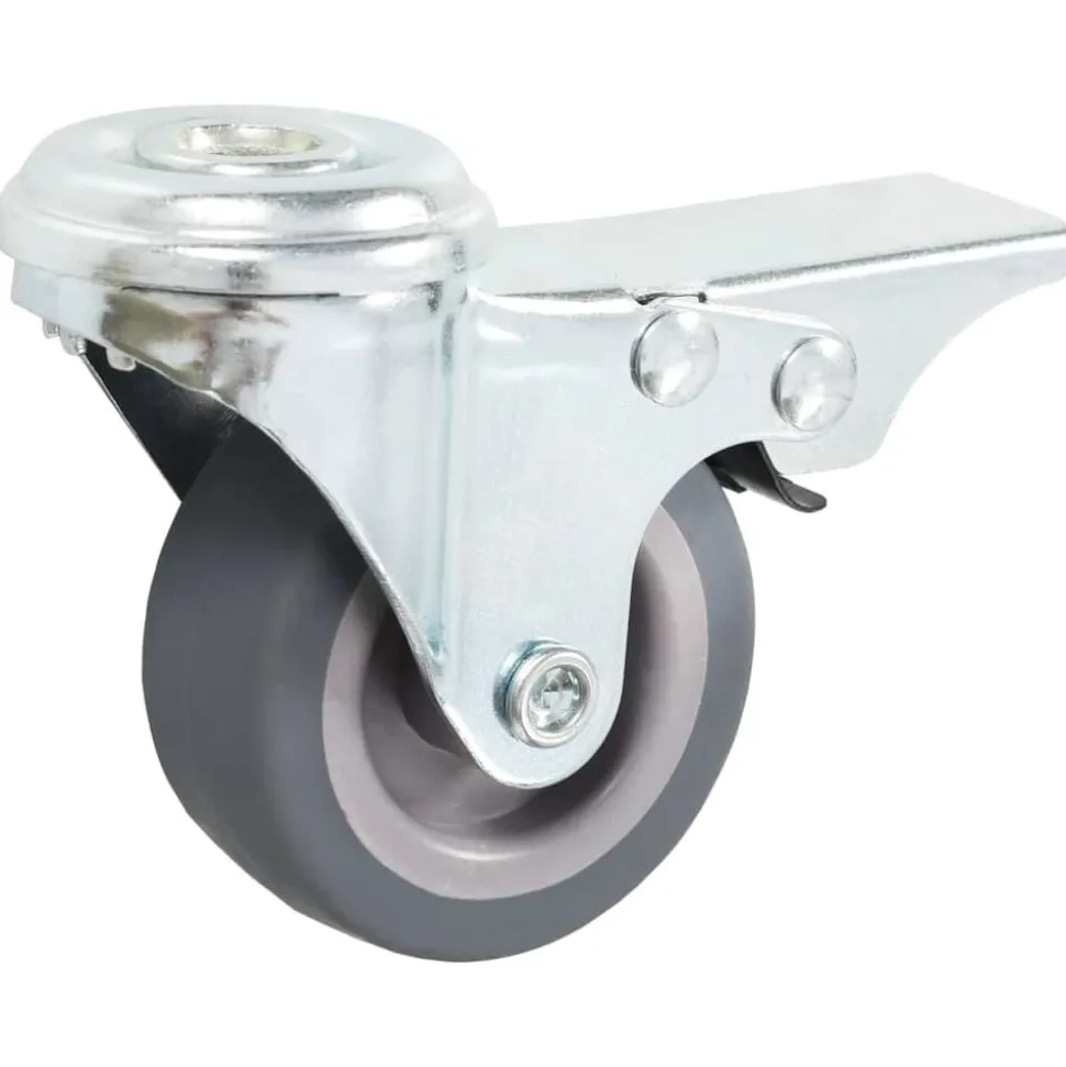 vidaXL 4 pcs Roulettes pivotantes à trou de boulon 50 mm