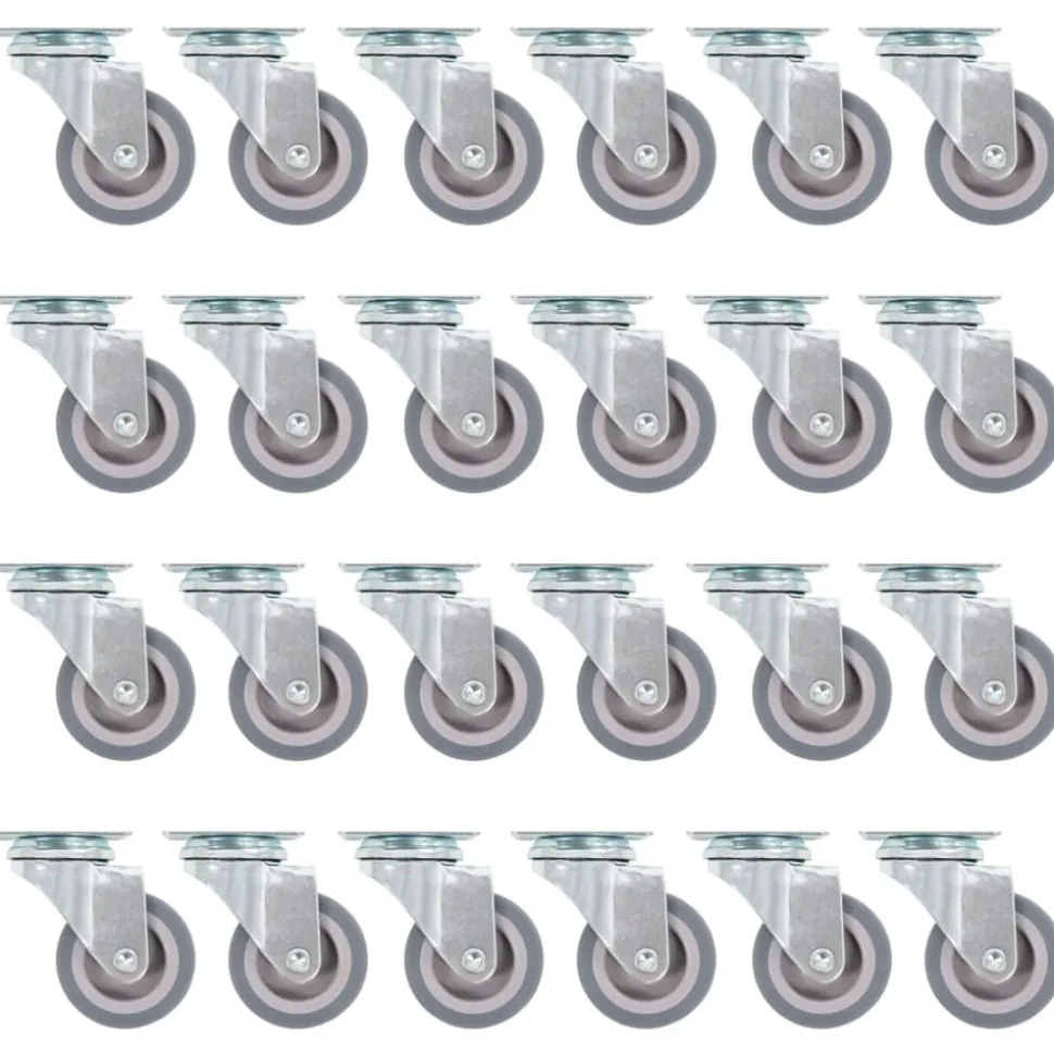 vidaXL 24 pcs Roulettes pivotantes 50 mm