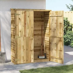 vidaXL Abri à outils de jardin 123x50x171 cm Pinède imprégnée
