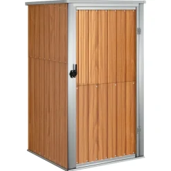 vidaXL Abri à outils de jardin marron 88x89x161 cm acier galvanisé