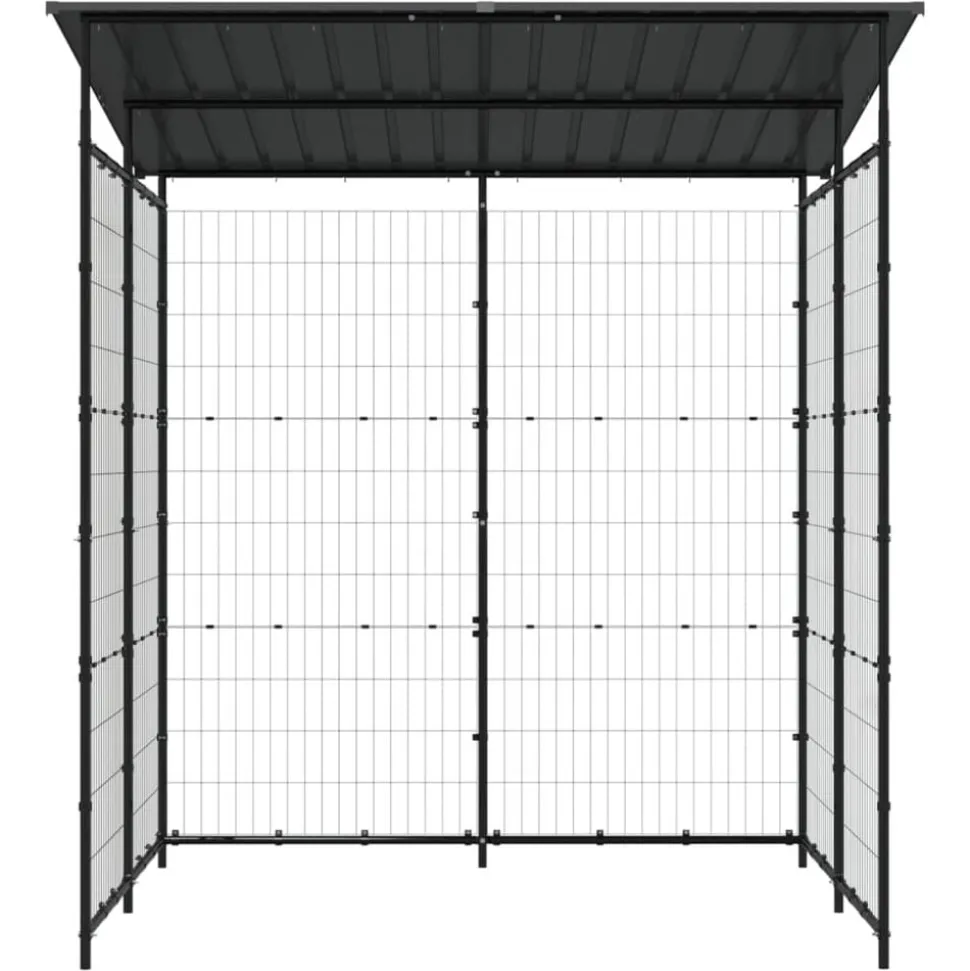 vidaXL Abri à vélo 190x190x222 cm Acier Noir