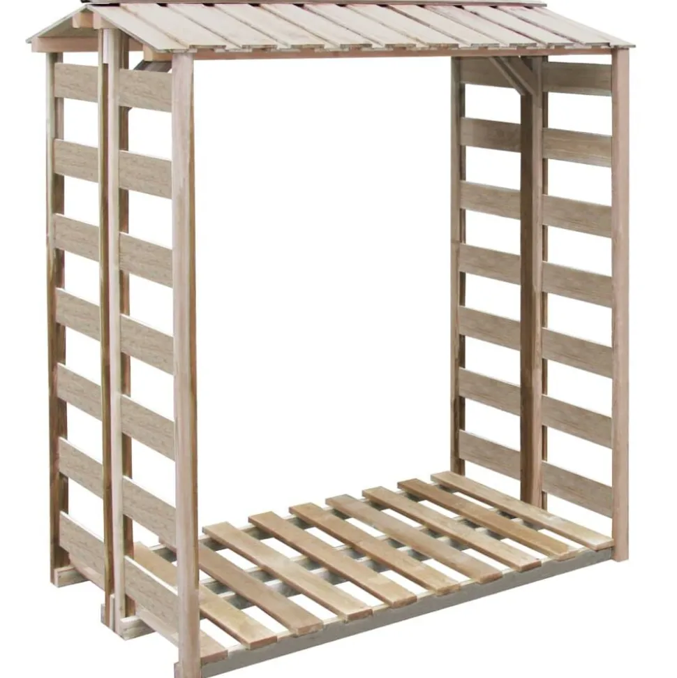 vidaXL Abri de stockage à bois de chauffage 150x90x176 cm Pin imprégné