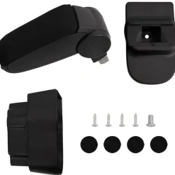vidaXL Accoudoir de voiture noir 12x37x(31-48) cm ABS
