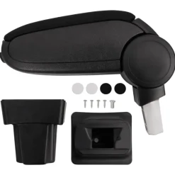 vidaXL Accoudoir de voiture noir 11,5x32x(30-50) cm ABS