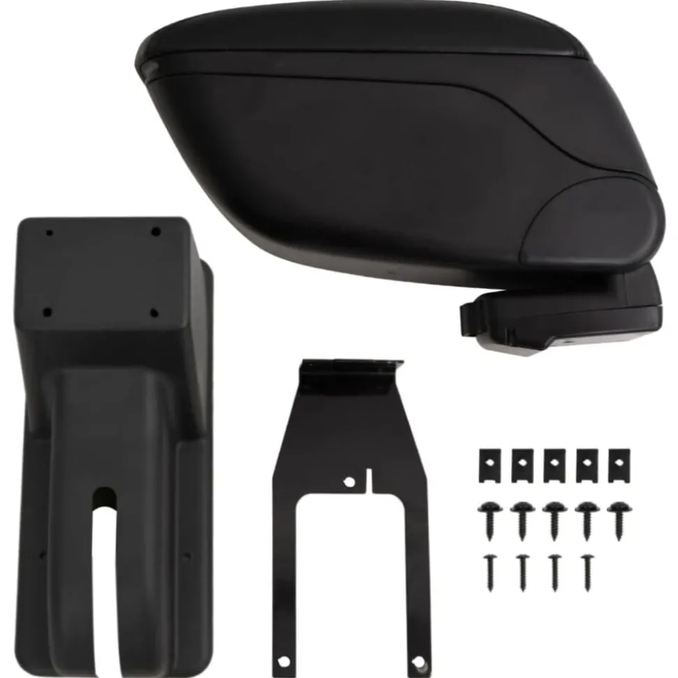 vidaXL Accoudoir de voiture noir 12x29x(32-46) cm ABS