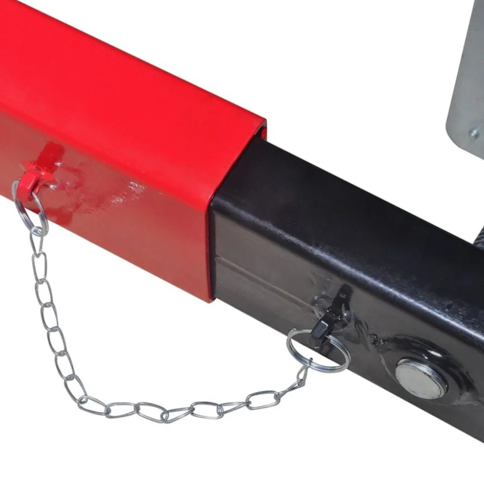 vidaXL Adaptateur de traverse 2 tonnes Rouge