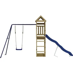 vidaXL Aire de jeux d'extérieur bois de pin imprégné