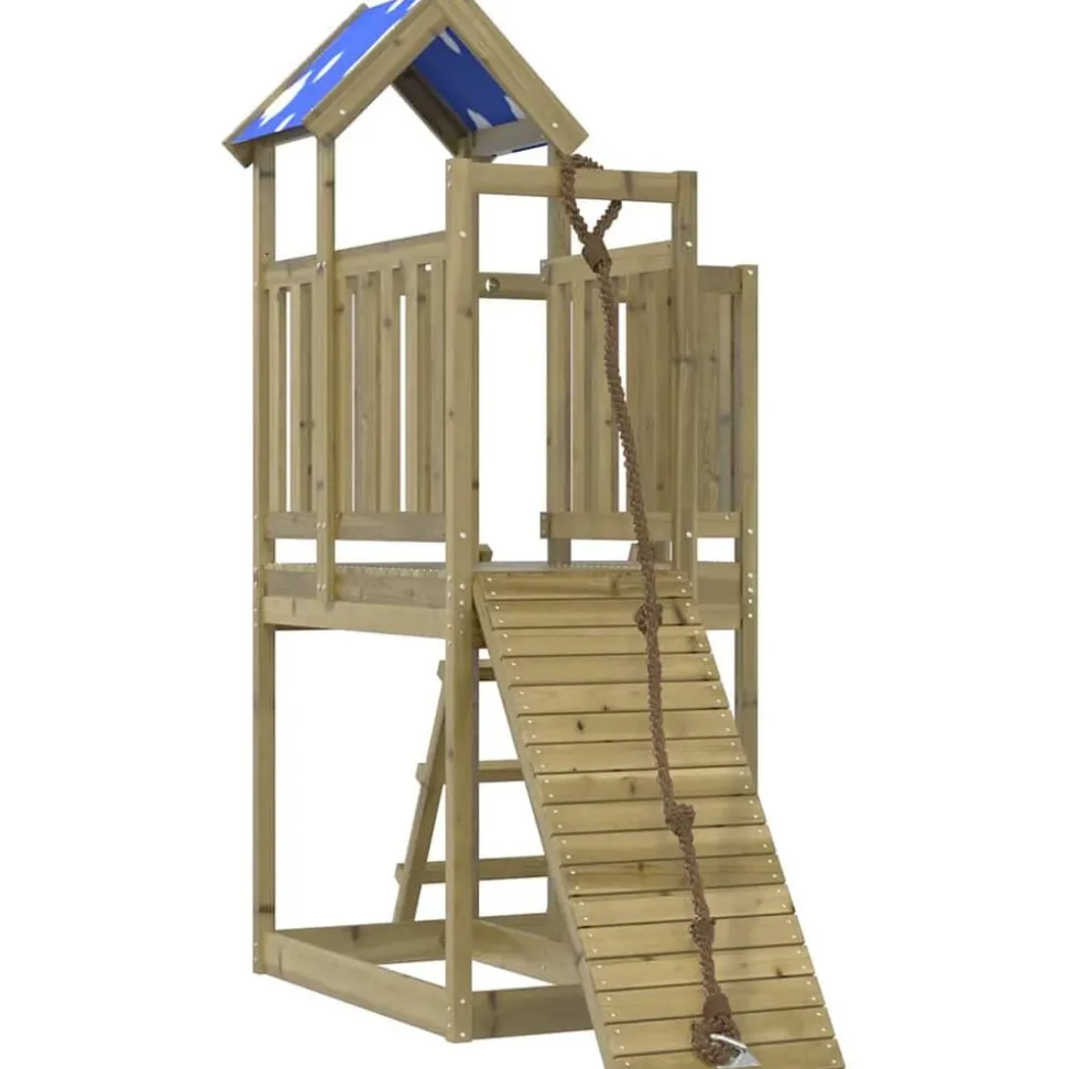 vidaXL Aire de jeux d'extérieur bois de pin imprégné
