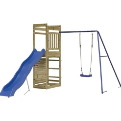 vidaXL Aire de jeux d'extérieur bois de pin imprégné