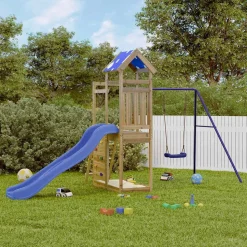 vidaXL Aire de jeux d'extérieur bois de pin imprégné