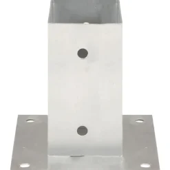 vidaXL Ancres de poteau 4 pcs Métal galvanisé 71 mm