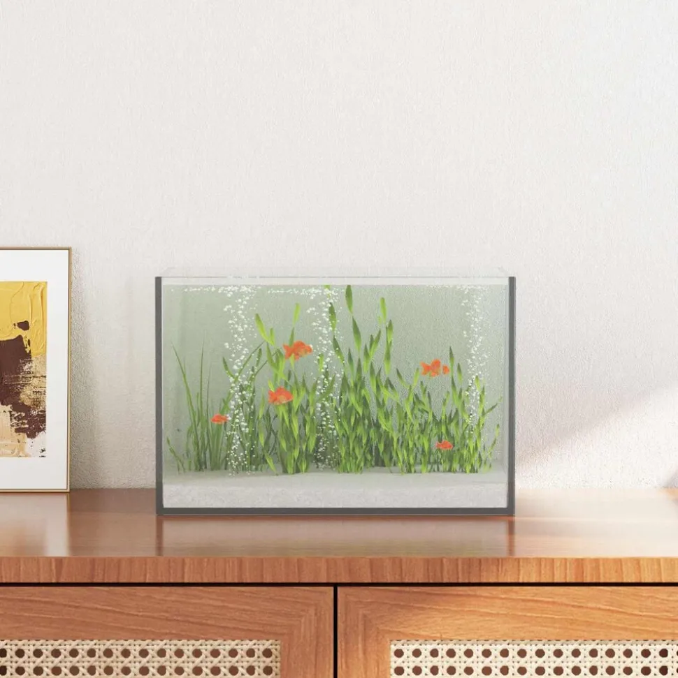 vidaXL Aquarium avec stockage Transparent 30 x 20 x 20 cm Verre