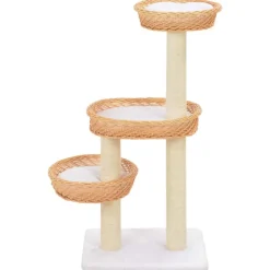 vidaXL Arbre à chat avec griffoir en sisal Naturel Bois de saule