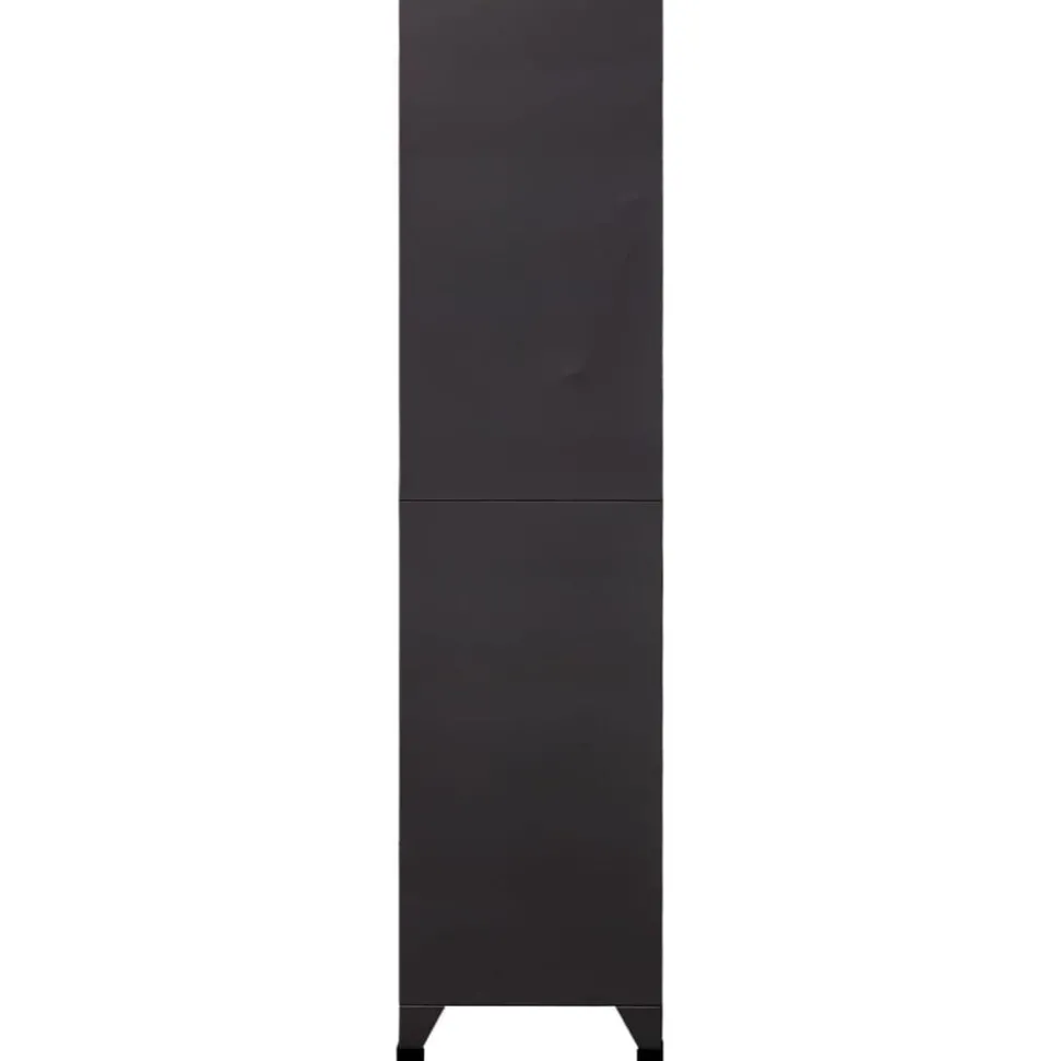 vidaXL Armoire à casiers Anthracite et rouge 90x45x180 cm Acier
