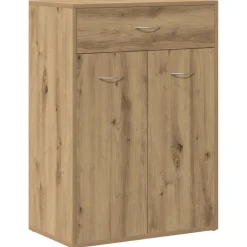 vidaXL Armoire à chaussures chêne artisanal bois d'ingénierie