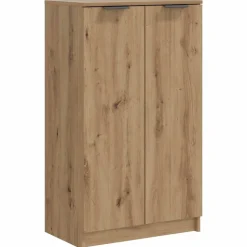vidaXL Armoire à chaussures chêne artisanal bois d'ingénierie
