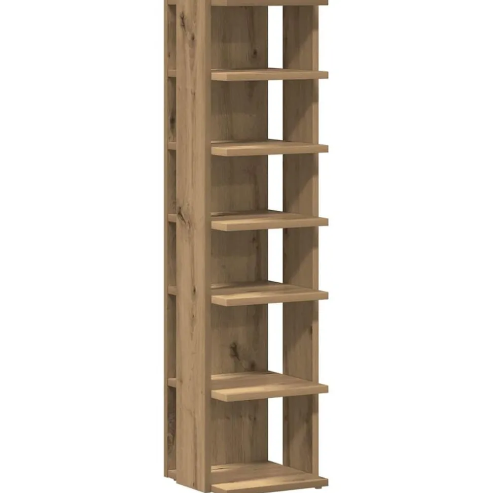 vidaXL Armoire à chaussures chêne artisanal bois d'ingénierie