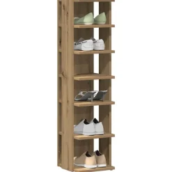 vidaXL Armoire à chaussures chêne artisanal bois d'ingénierie