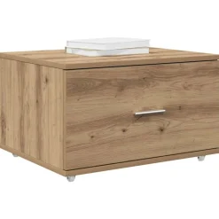 vidaXL Armoire à tiroirs avec roue Chêne artisanal 55 x 45 x 31 cm
