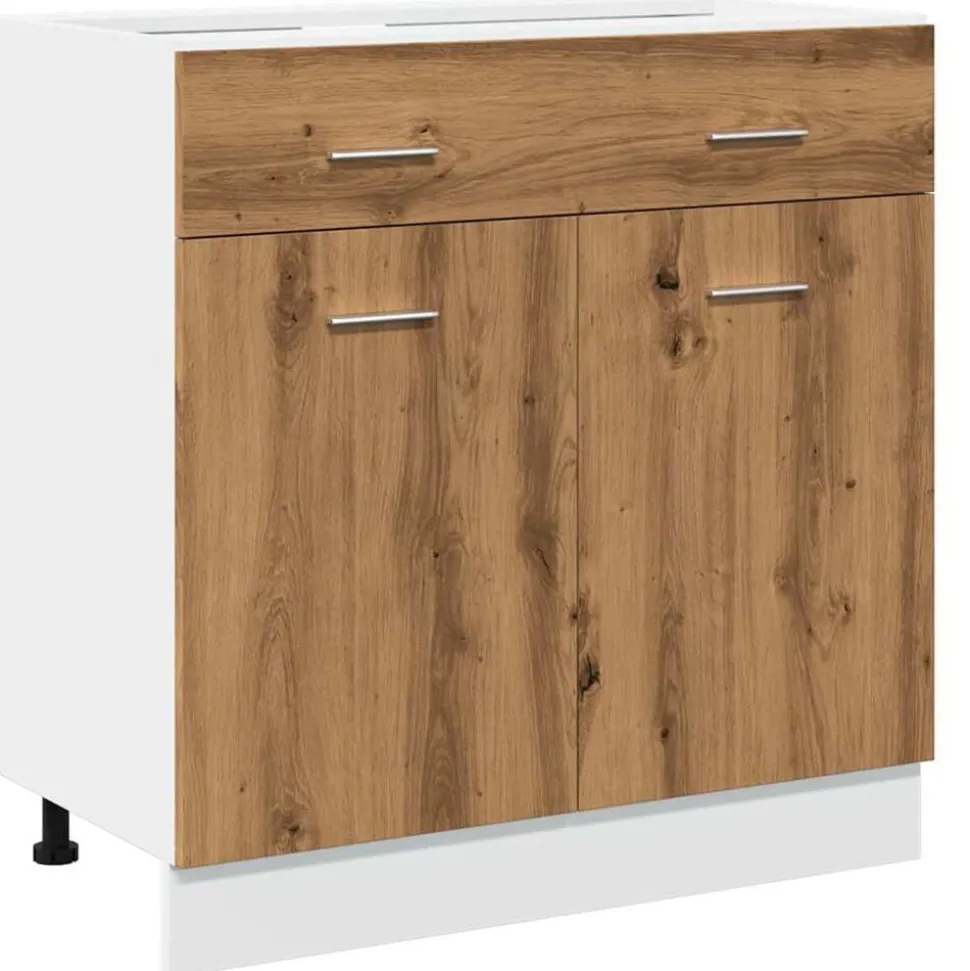 vidaXL Armoire à tiroirs "Lyon" Chêne artisanal 80 x 46 x 81,5 cm Bois d'ingénierie
