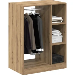 vidaXL Armoire avec étagère Chêne artisanal 77 x 48 x 102 cm