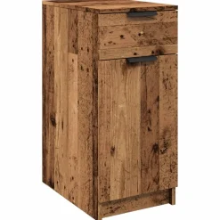 vidaXL Armoire de bureau vieux bois 33x50x75 cm bois d'ingénierie