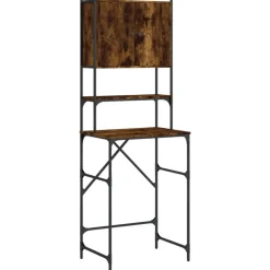 vidaXL Armoire de machine à laver chêne fumé 68x48,5x194 cm
