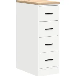 vidaXL Armoire de rangement de garage blanc 30x51x85 cm bois de pin