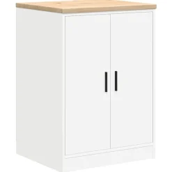 vidaXL Armoire de rangement de garage blanc 60x51x85 cm bois de pin