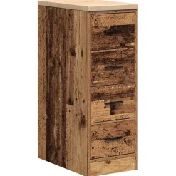 vidaXL Armoire de rangement de garage vieux bois 30x51x85 cm bois pin