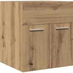 vidaXL Armoire lavabo de salle de bain chêne artisanal bois ingénierie