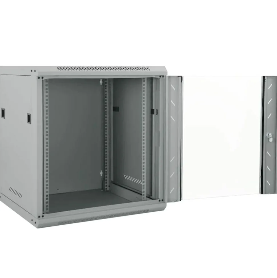vidaXL Armoire réseau avec stockage Gris 53 x 60 x 60 cm Acier