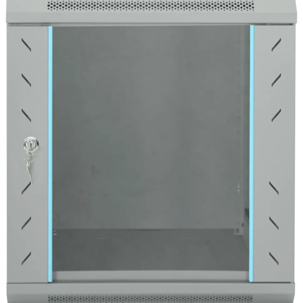 vidaXL Armoire réseau avec stockage Gris 53 x 60 x 60 cm Acier
