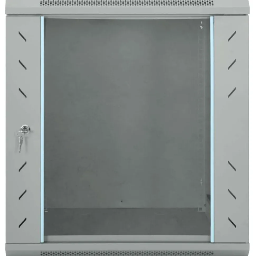 vidaXL Armoire réseau avec stockage Gris 60 x 45 x 65 cm Acier