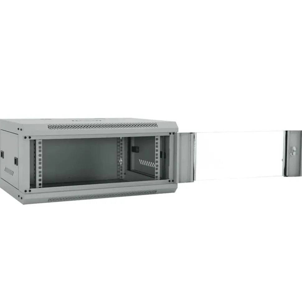 vidaXL Armoire réseau avec stockage Gris 60 x 35 x 28 cm Acier