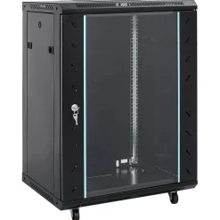 vidaXL Armoire réseau 15U avec pieds pivotants 19" IP20 60 x 45 x 86 cm