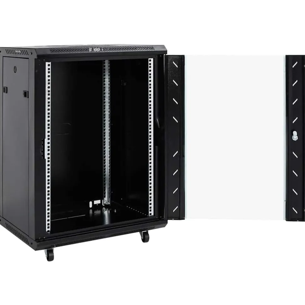 vidaXL Armoire réseau 15U avec pieds pivotants 19" IP20 60 x 45 x 86 cm