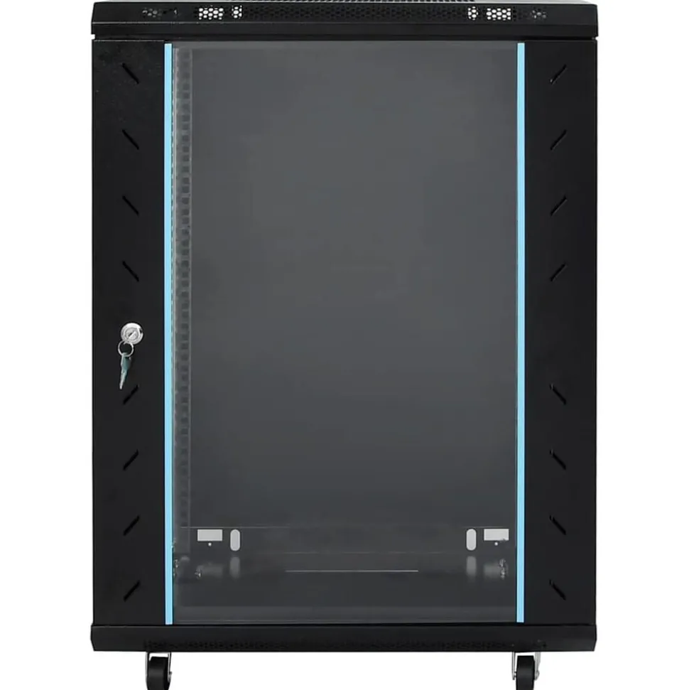 vidaXL Armoire réseau 15U avec pieds pivotants 19" IP20 60 x 45 x 86 cm