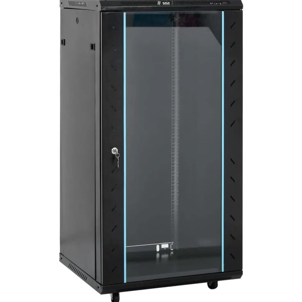 vidaXL Armoire réseau 22U avec pieds pivotants 19" IP20 60 x 60 x 120 cm
