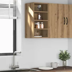 vidaXL Armoire suspendue "Riga" Chêne artisanal 30 x 29,5 x 60 cm Bois d'ingénierie