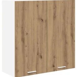 vidaXL Armoire suspendue avec stockage Chêne artisanal 80 x 31 x 80 cm