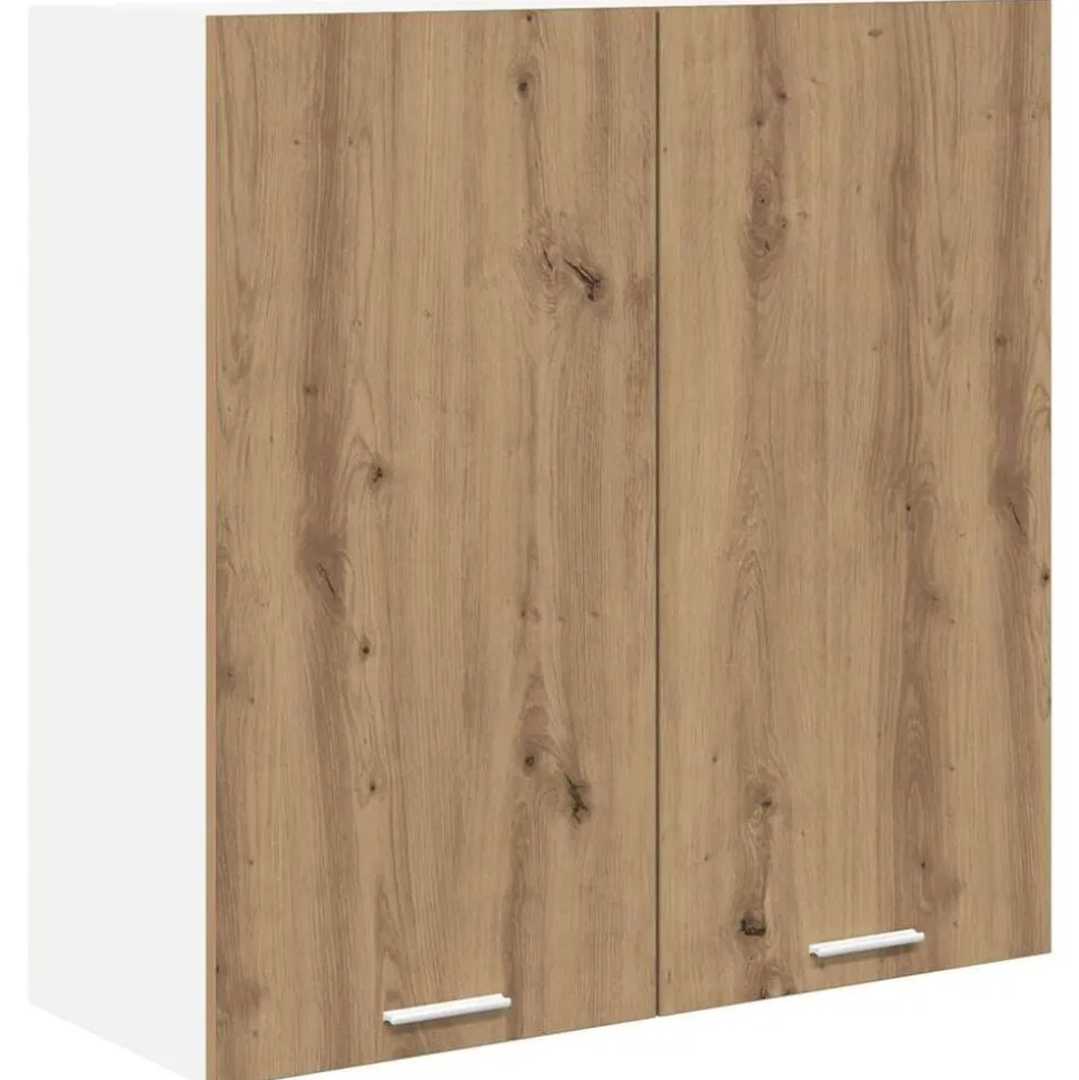 vidaXL Armoire suspendue avec stockage Chêne artisanal 80 x 31 x 80 cm