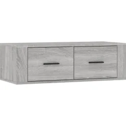 vidaXL Armoire TV suspendue Sonoma gris 80x36x25 cm Bois d'ingénierie