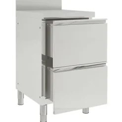 vidaXL Armoires de cuisine commerciales 2 pièces en acier inoxydable